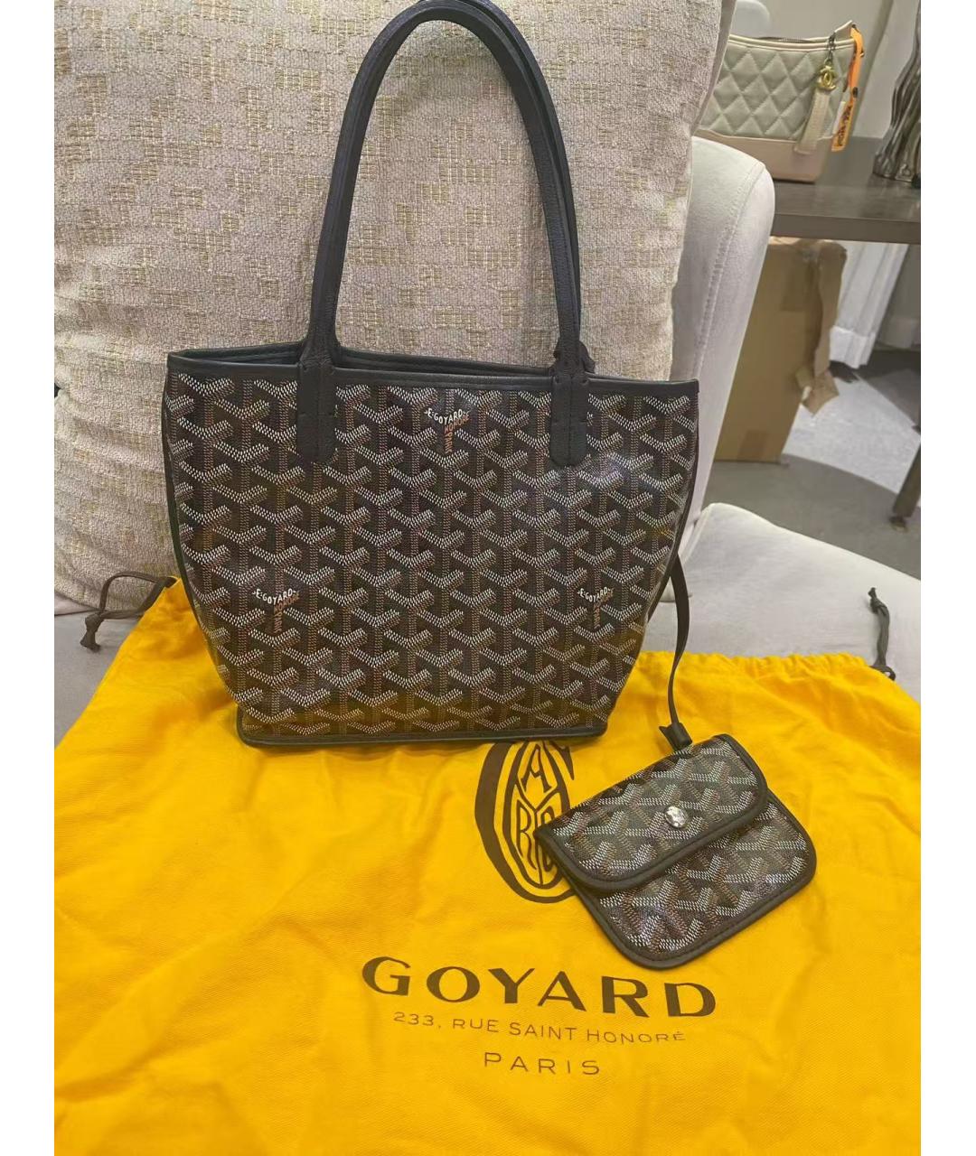 GOYARD Черная сумка тоут, фото 2