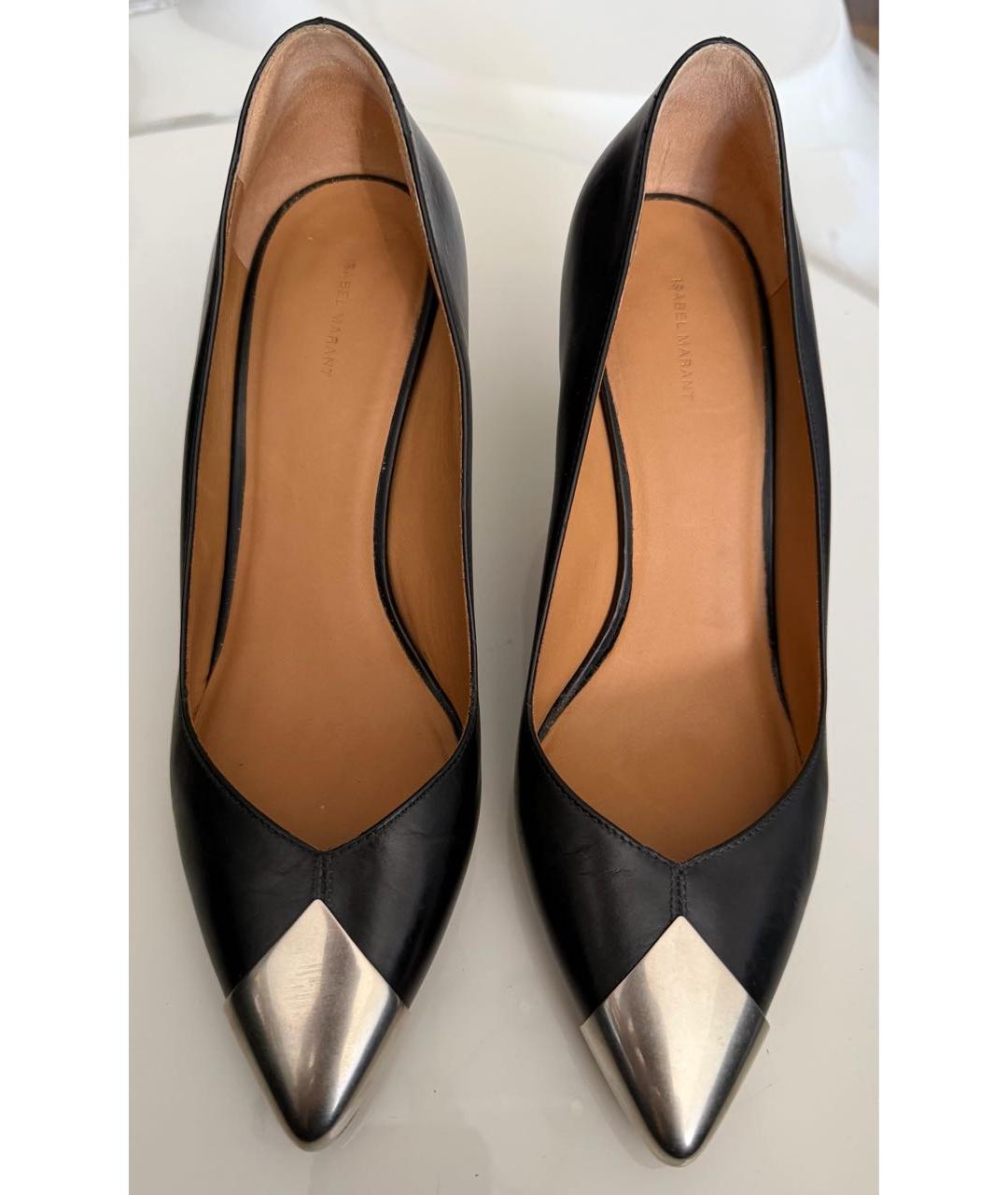 ISABEL MARANT Черные кожаные туфли, фото 2