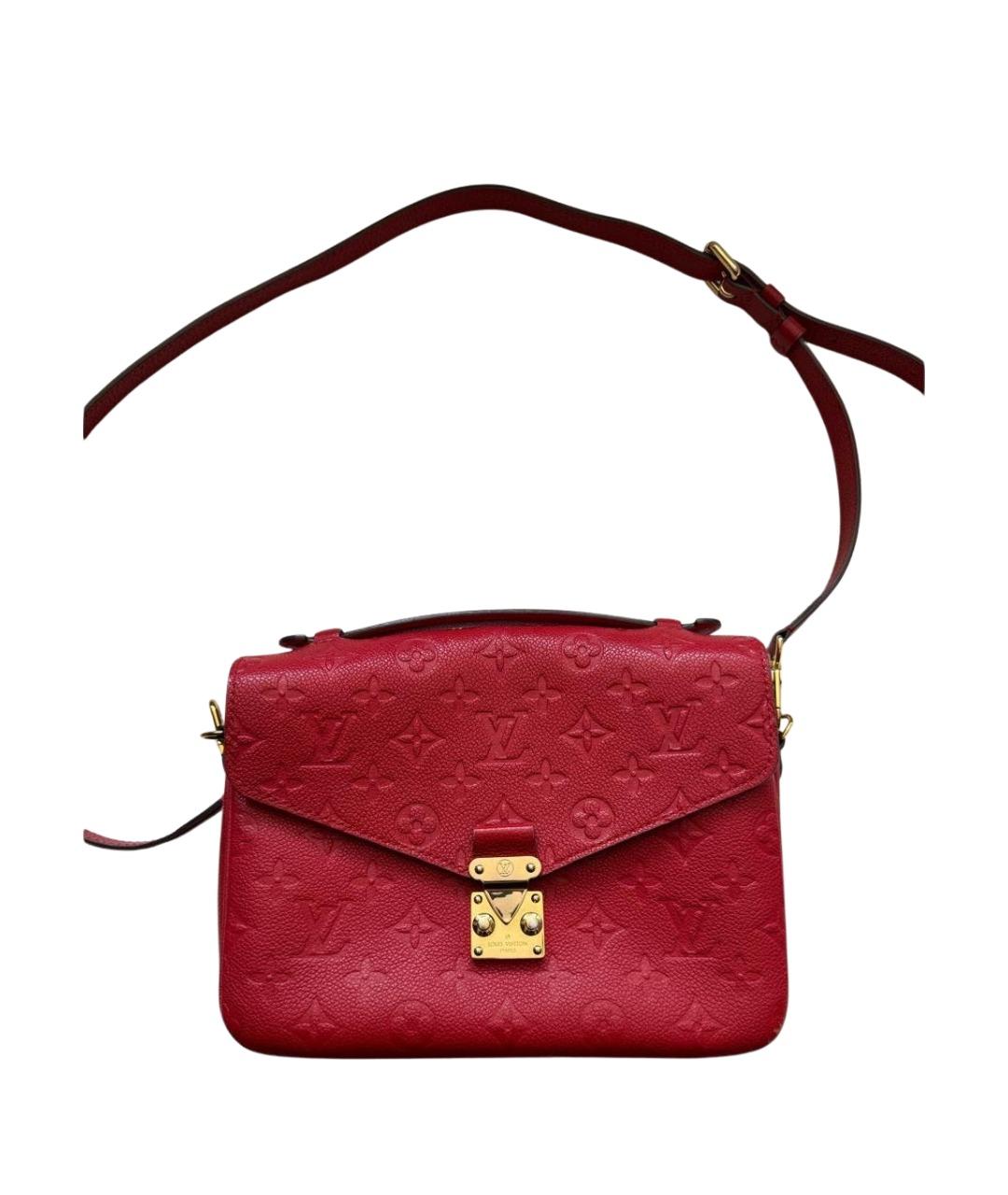 LOUIS VUITTON Красная кожаная сумка через плечо, фото 1