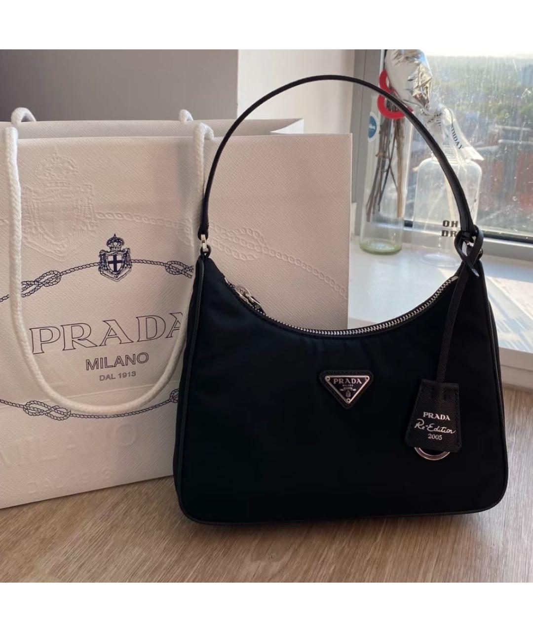 PRADA Черная сумка с короткими ручками, фото 2