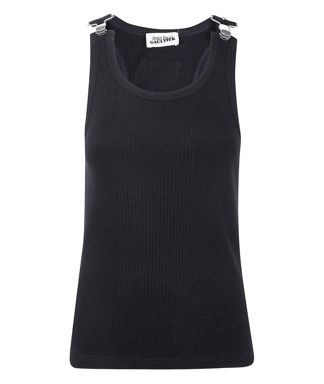 JEAN PAUL GAULTIER Черная хлопковая майка, фото 1