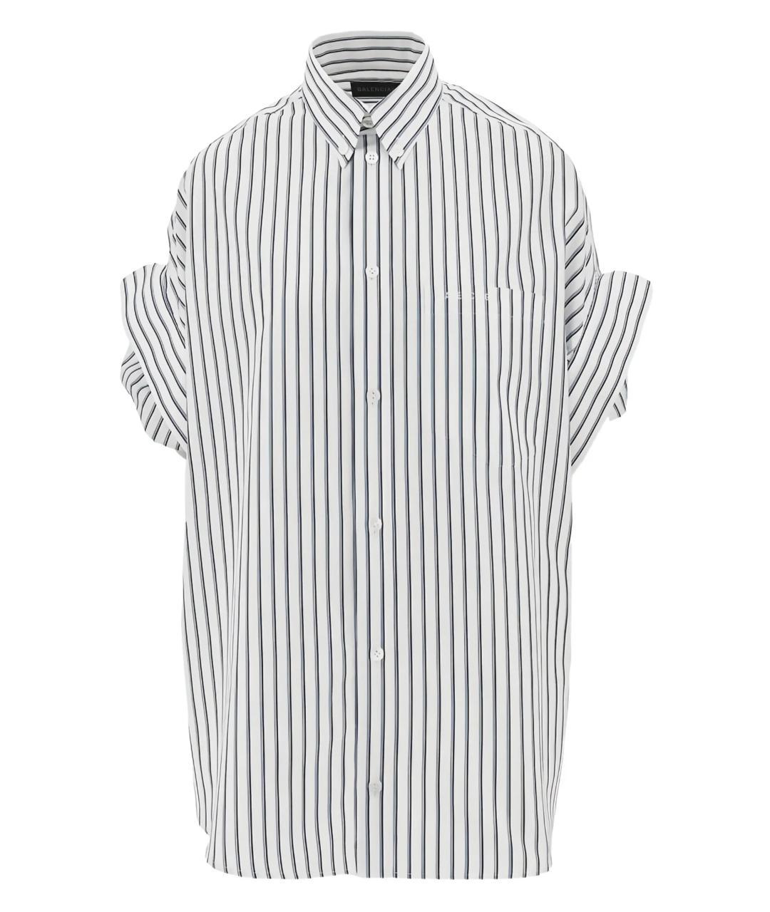 BALENCIAGA Белая хлопковая рубашка, фото 3