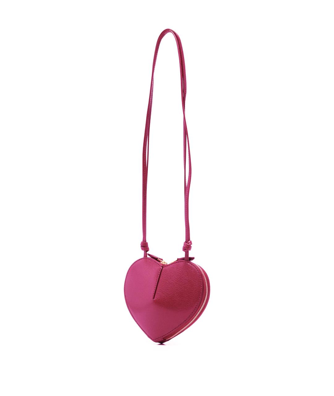 ALAIA Розовая кожаная сумка через плечо, фото 3