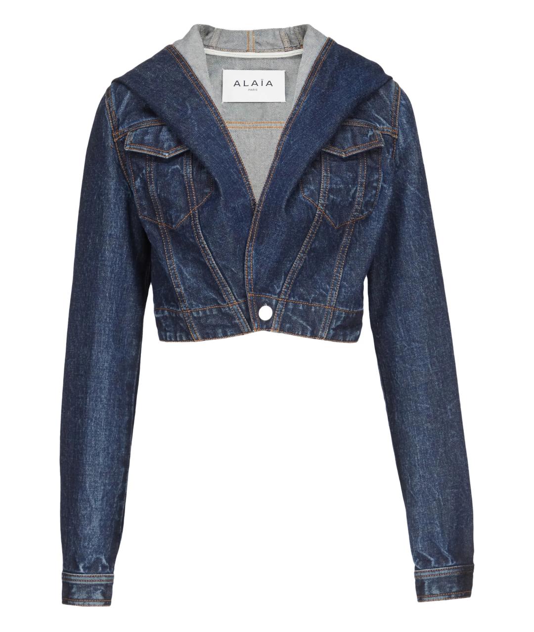 ALAIA Синяя хлопковая куртка, фото 1