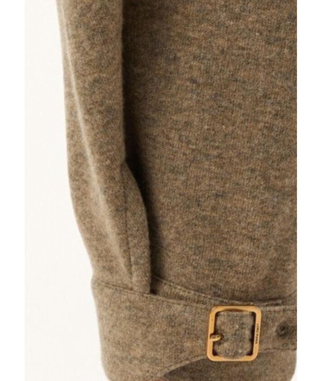 LORO PIANA Бежевые кашемировые прямые брюки, фото 2
