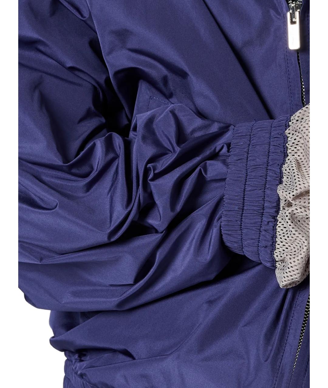 MIU MIU Синяя полиэстеровая куртка, фото 2