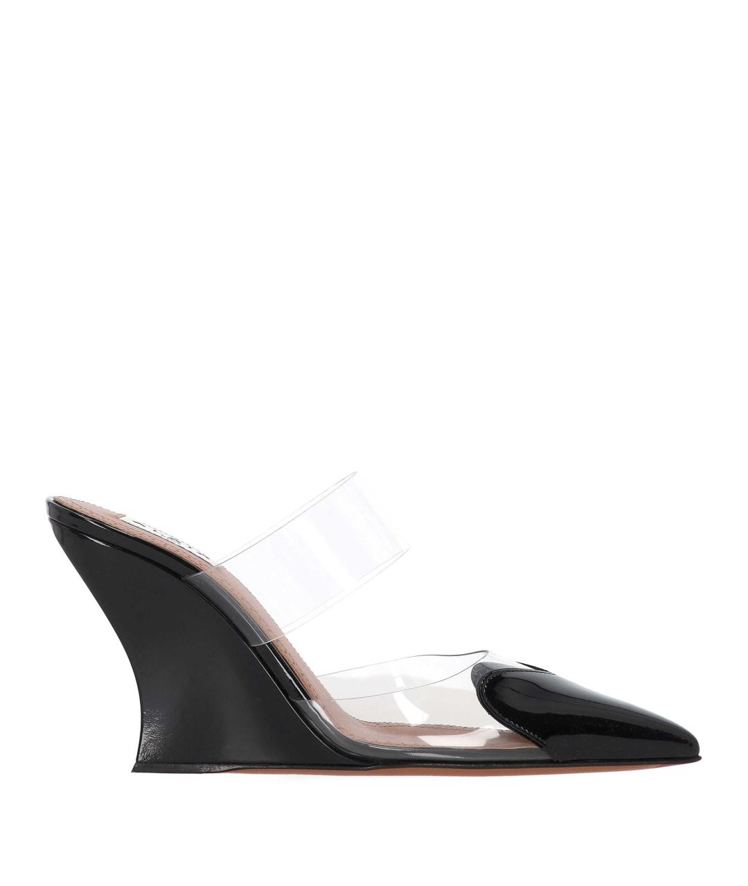ALAIA Черные кожаные мюли, фото 1