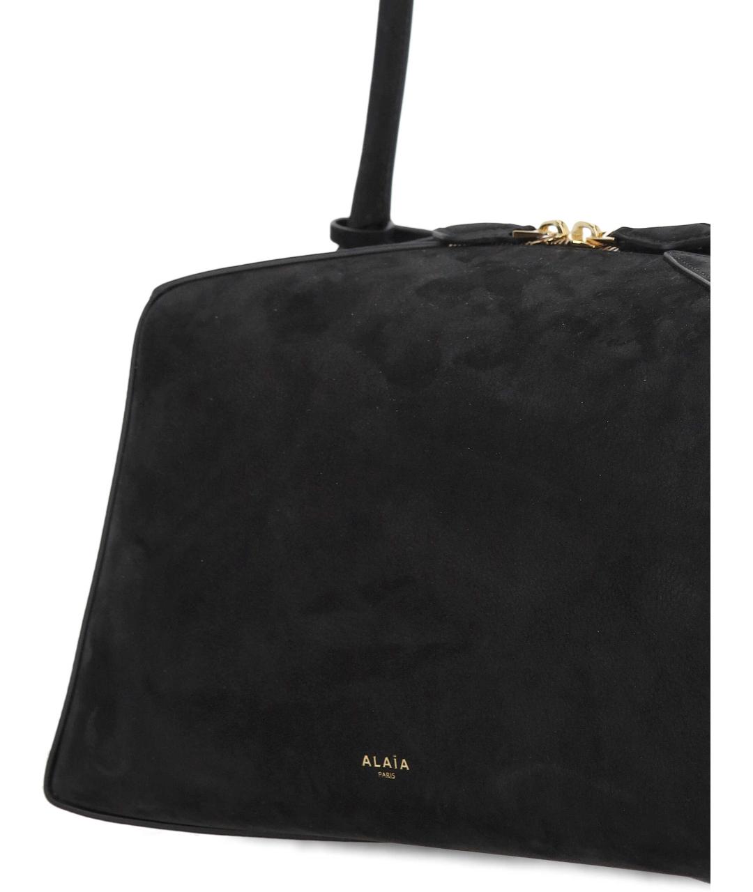ALAIA Черная кожаная сумка через плечо, фото 4