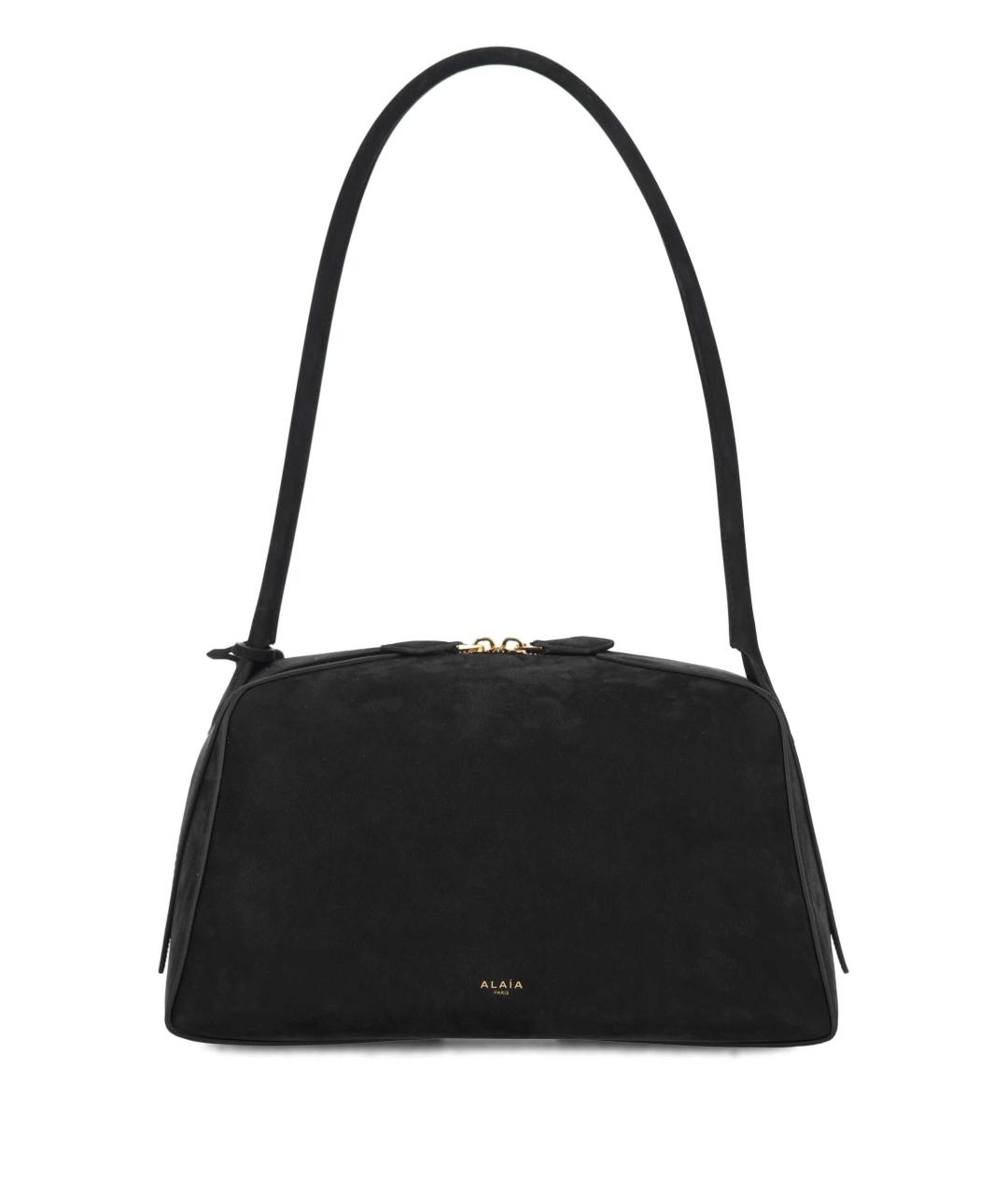 ALAIA Черная кожаная сумка через плечо, фото 1