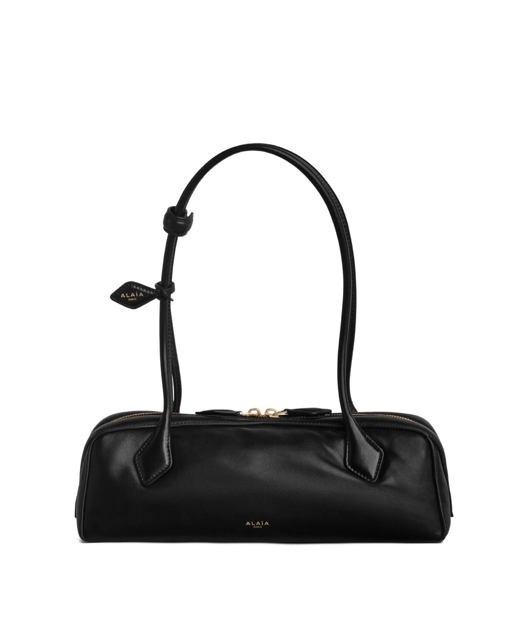ALAIA Черная кожаная сумка через плечо, фото 1