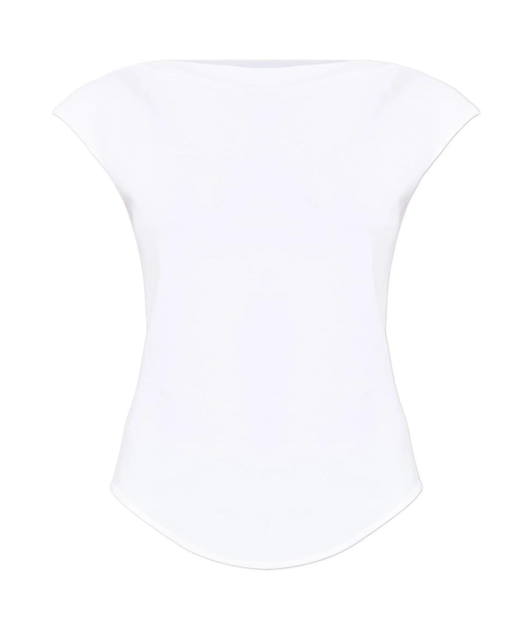 ALAIA Белая хлопковая футболка, фото 1