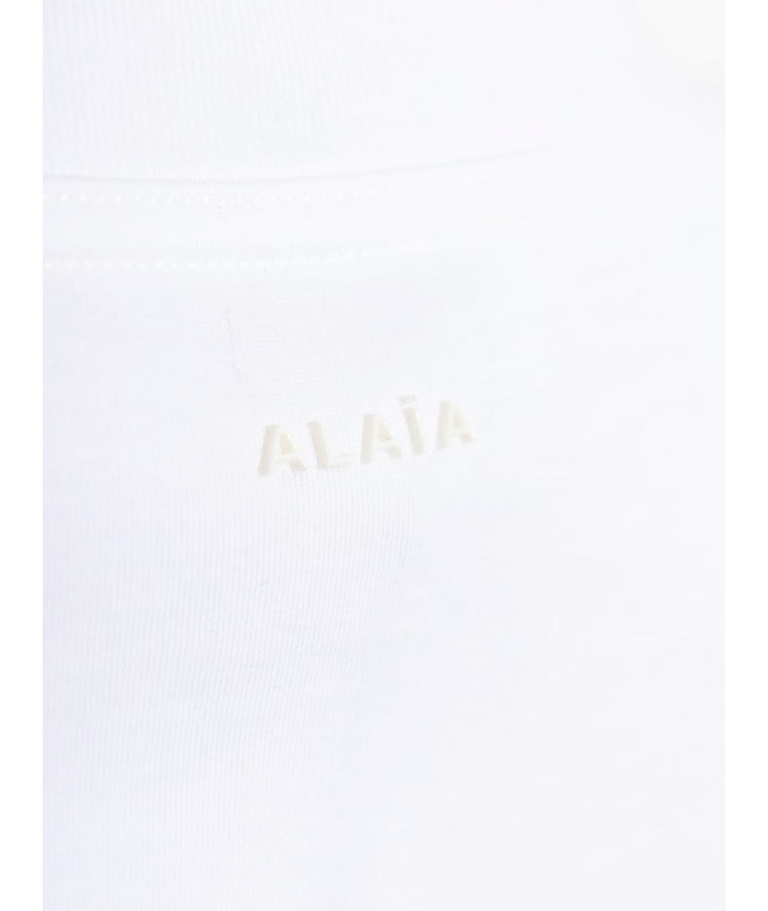 ALAIA Белая хлопковая футболка, фото 3