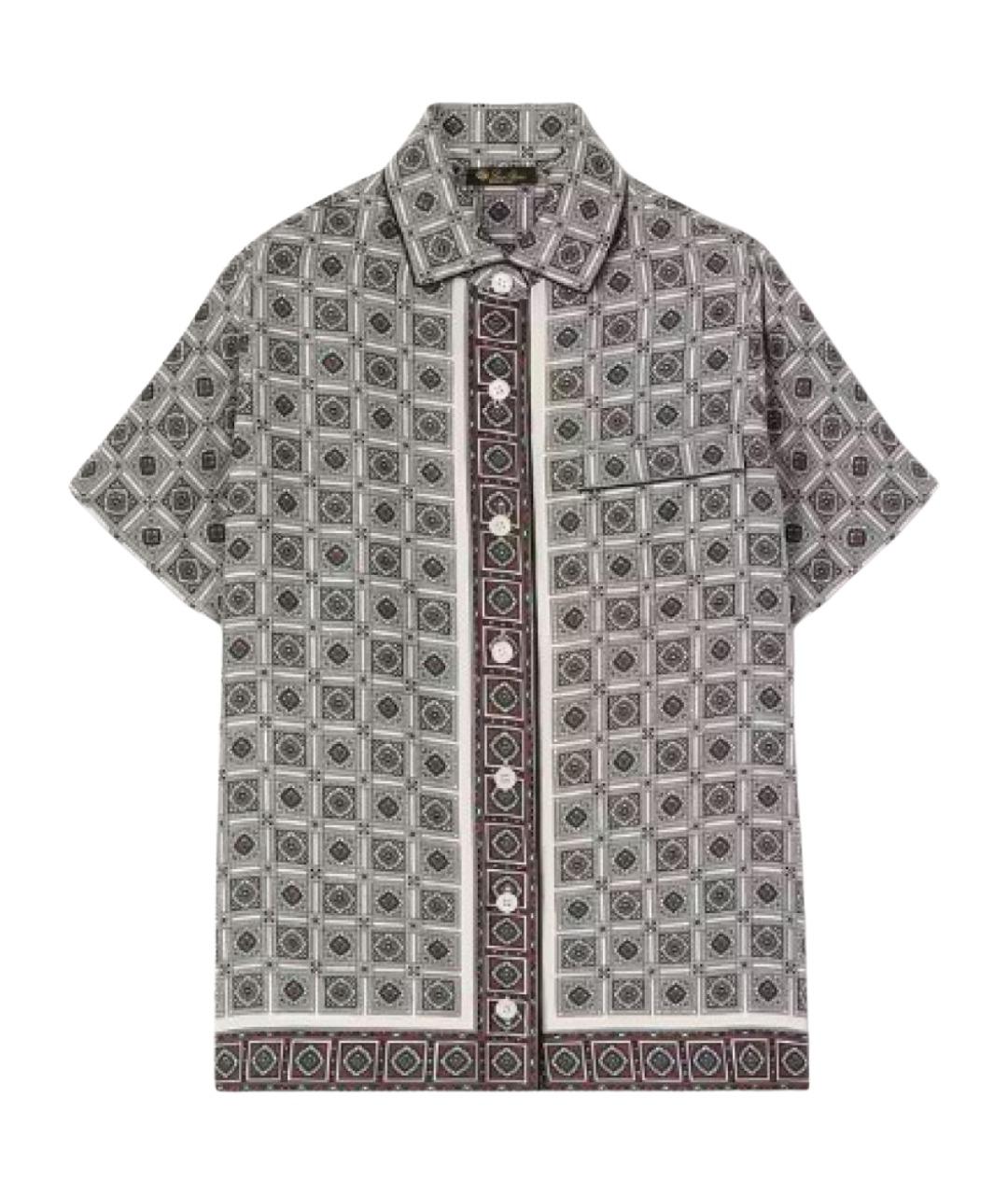 LORO PIANA Мульти шелковая рубашка, фото 1