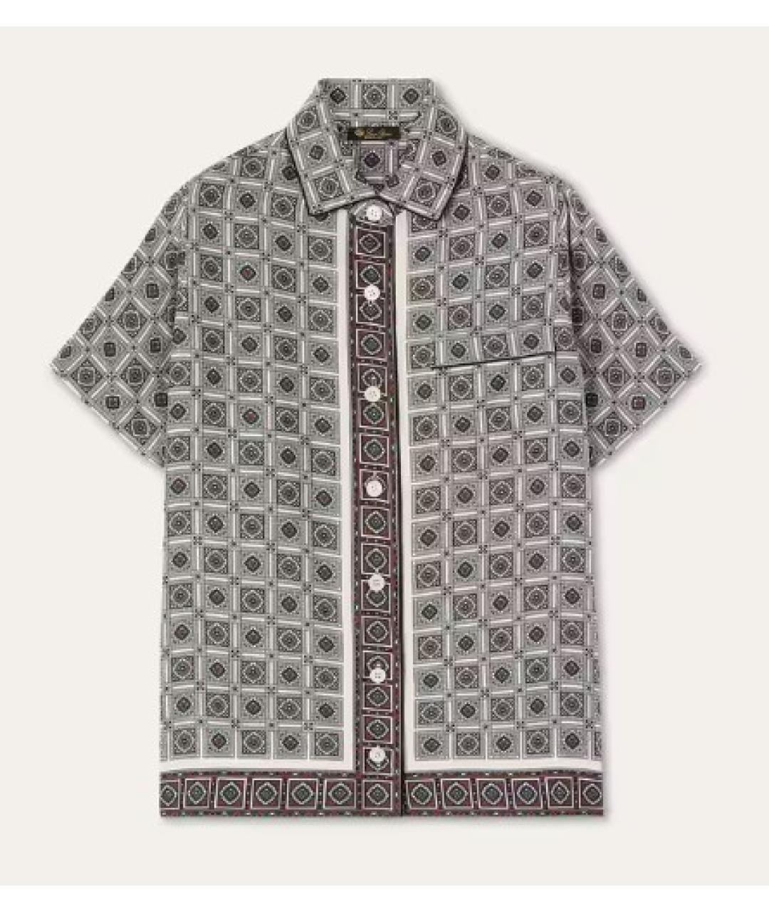 LORO PIANA Мульти шелковая рубашка, фото 4