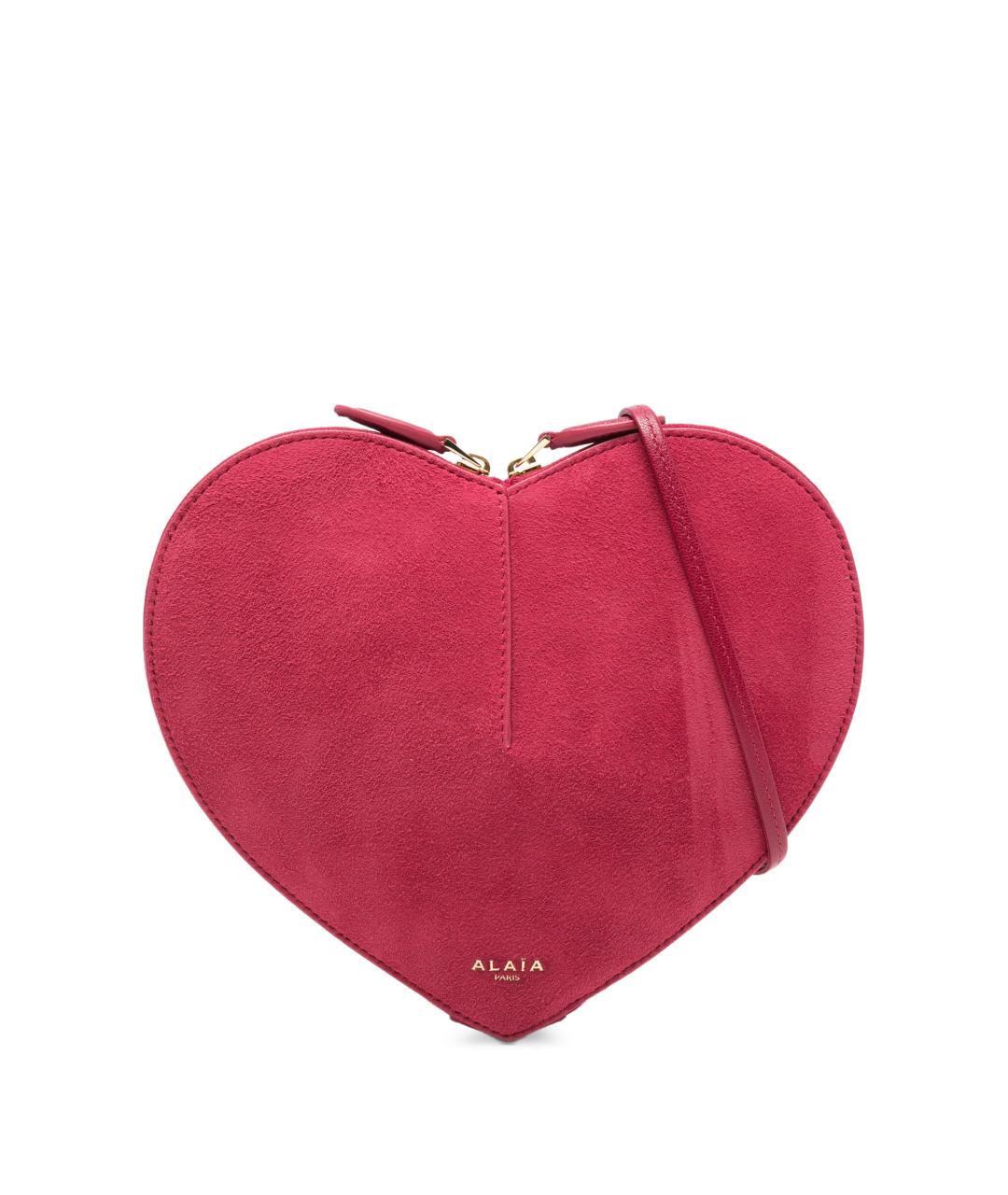 ALAIA Розовая кожаная сумка через плечо, фото 1