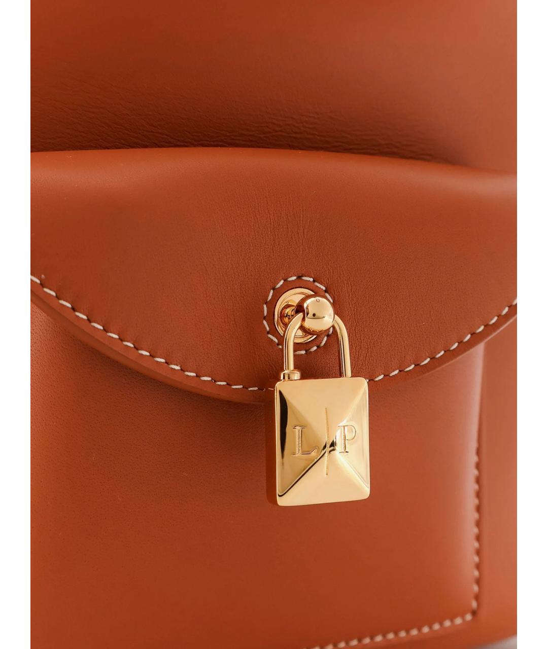 LORO PIANA Коричневый кожаный рюкзак, фото 5