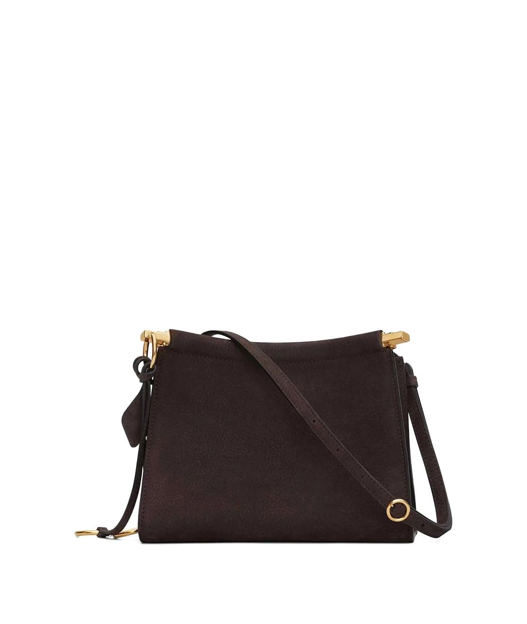 ALAIA Коричневая кожаная сумка через плечо, фото 3