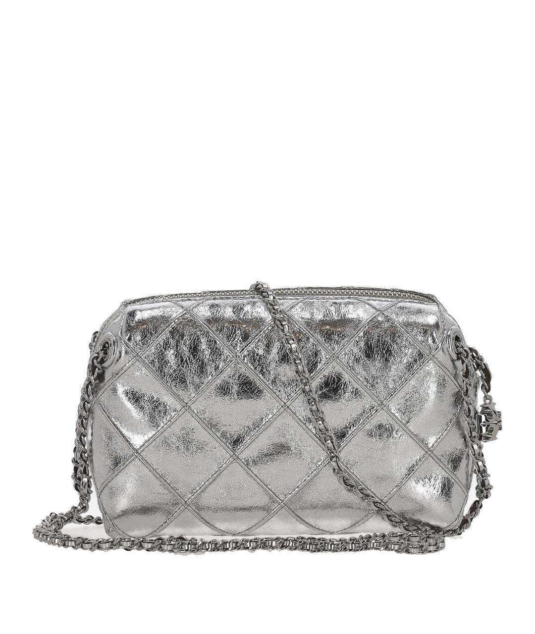 TORY BURCH Серебряная сумка через плечо, фото 3