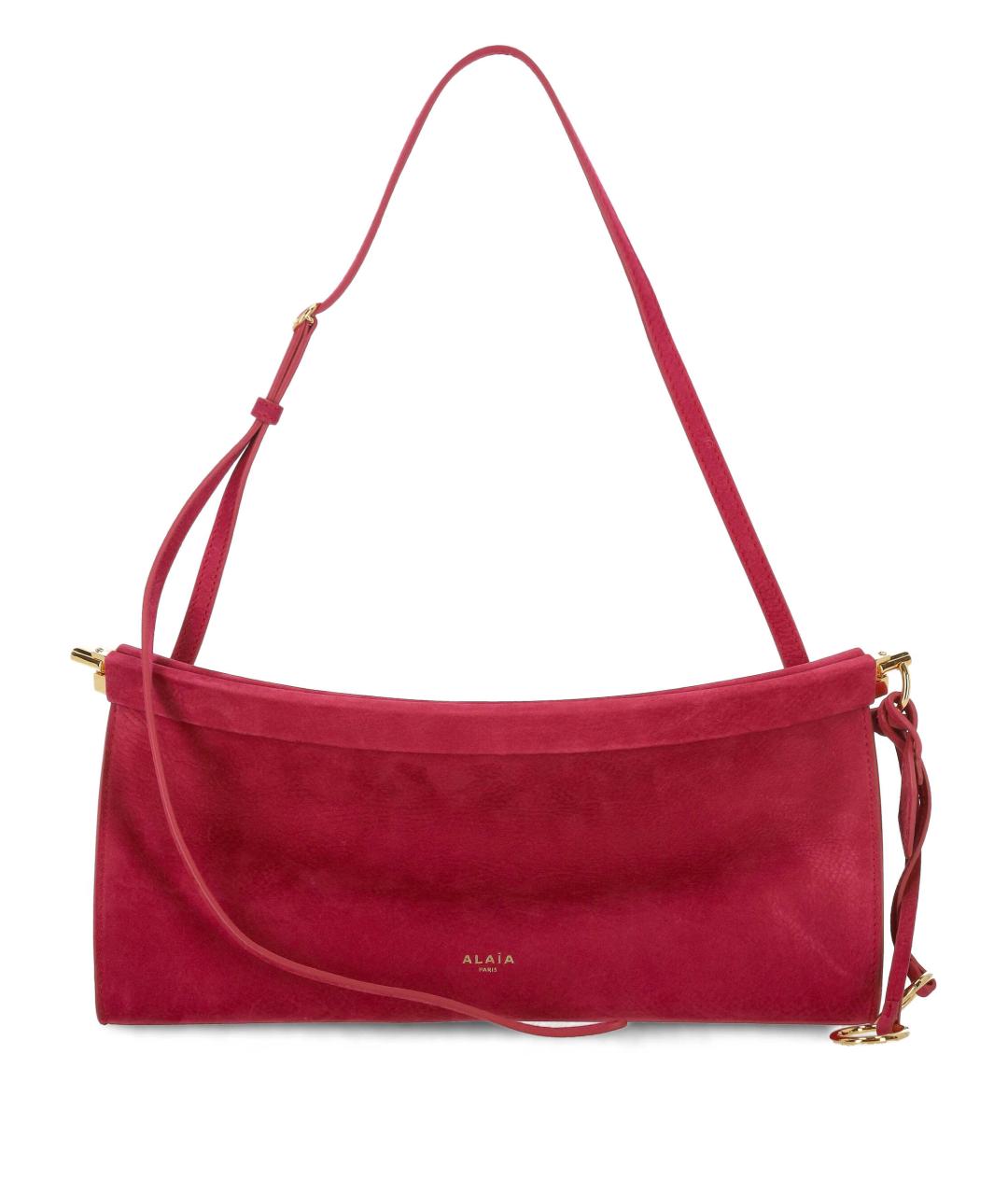 ALAIA Розовая кожаная сумка через плечо, фото 1