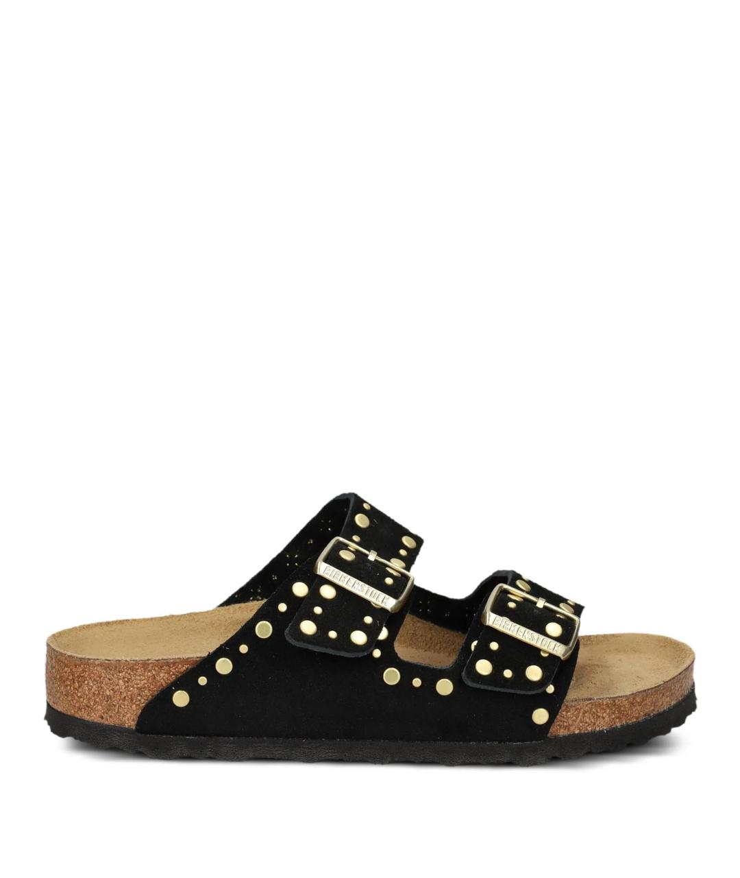 BIRKENSTOCK Черные замшевые сандалии, фото 1