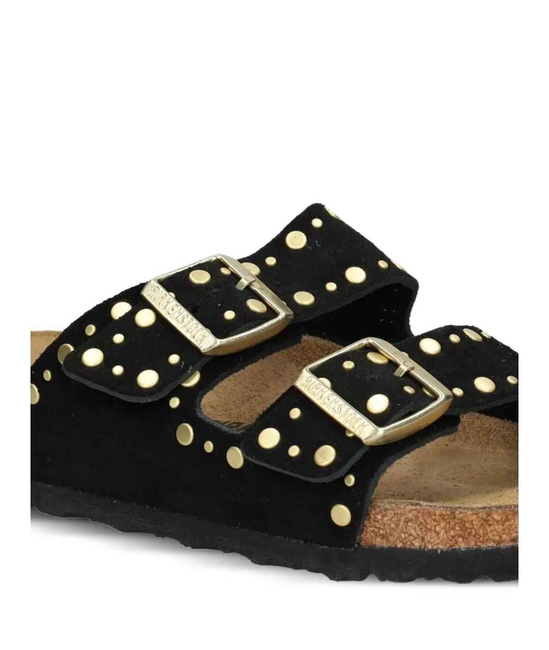 BIRKENSTOCK Черные замшевые сандалии, фото 4