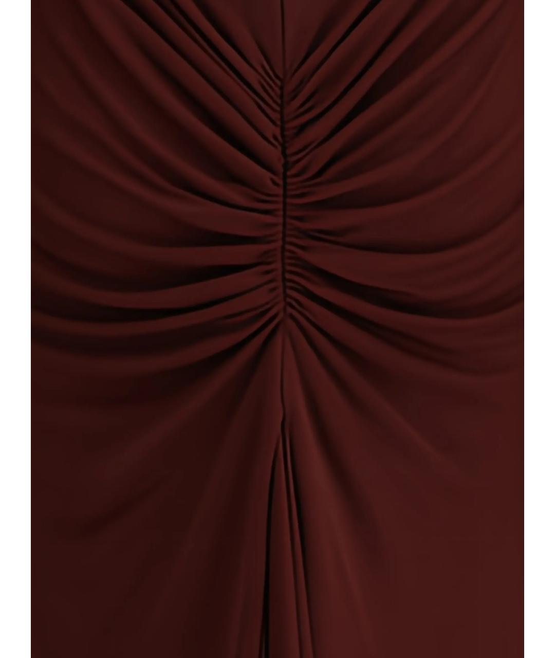 ALAIA Коричневое вискозное платье, фото 3