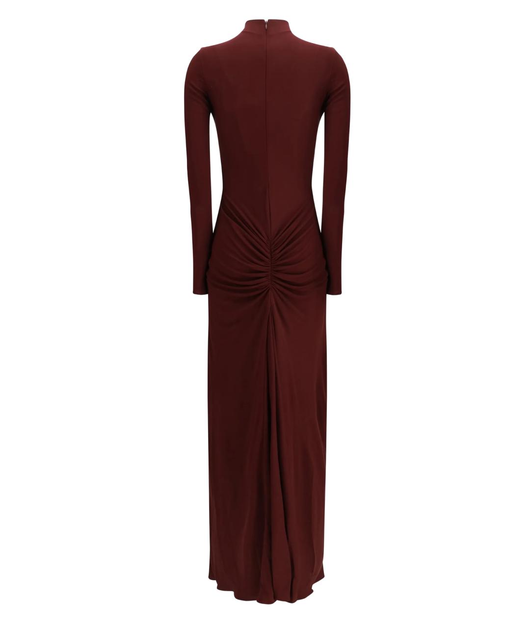 ALAIA Коричневое вискозное платье, фото 2