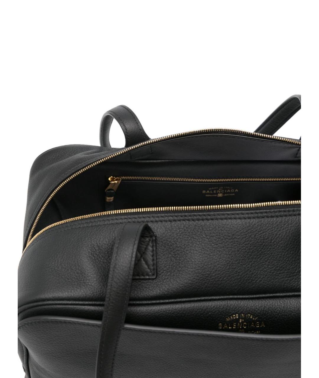 BALENCIAGA Черная кожаная сумка через плечо, фото 2