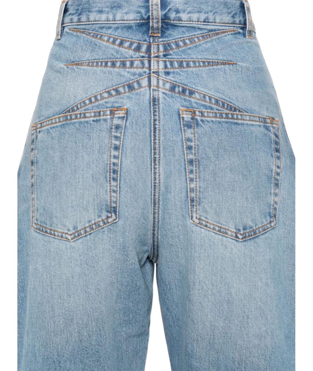 ALAIA Синие хлопковые прямые джинсы, фото 3