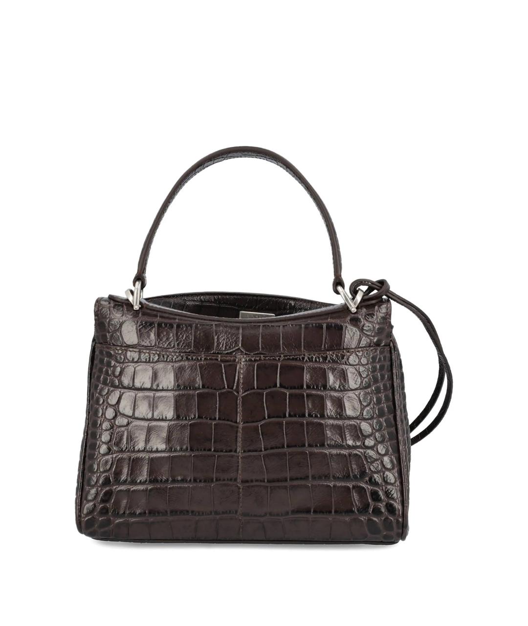 BALENCIAGA Коричневая кожаная сумка тоут, фото 3