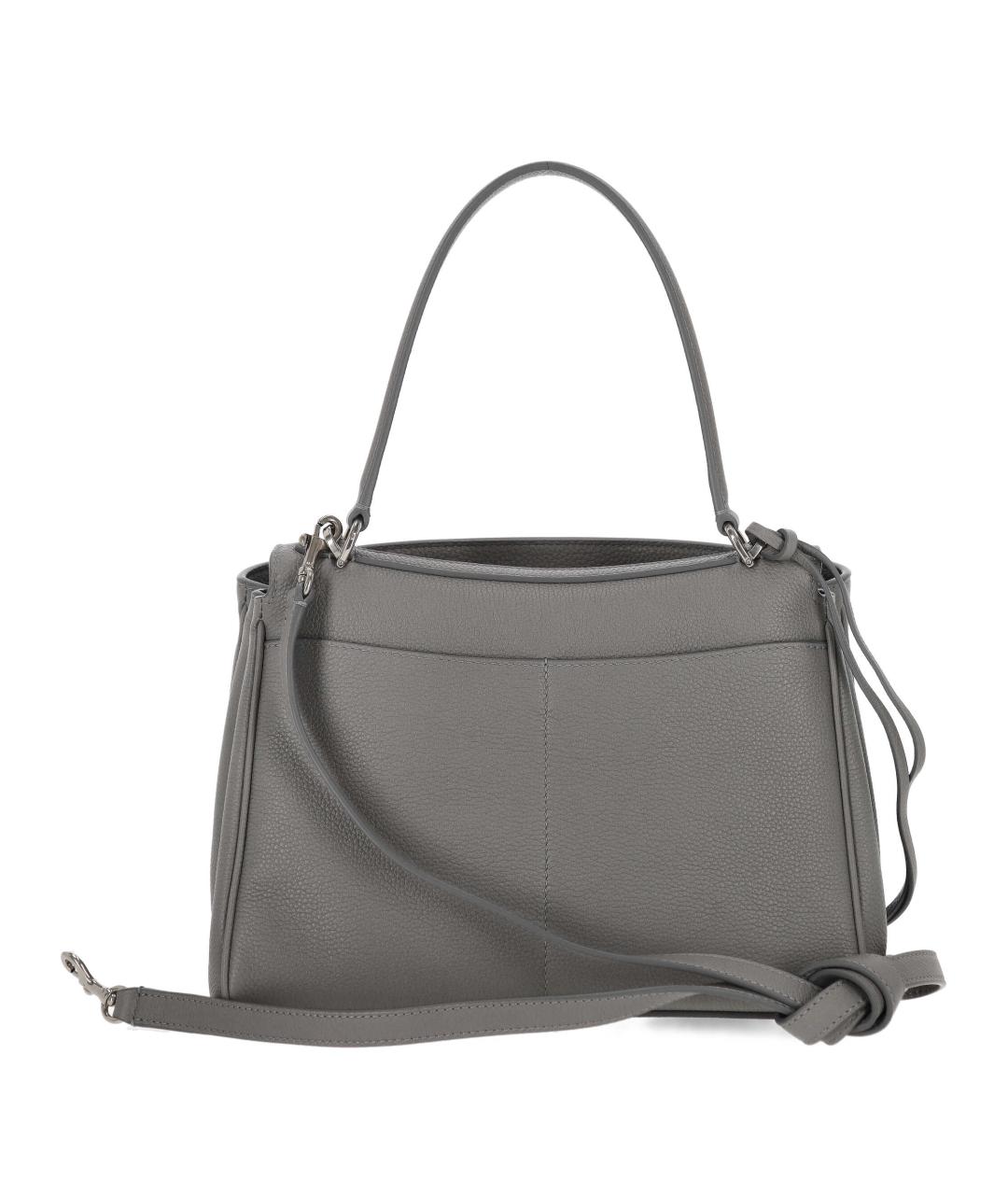 BALENCIAGA Серая кожаная сумка тоут, фото 3