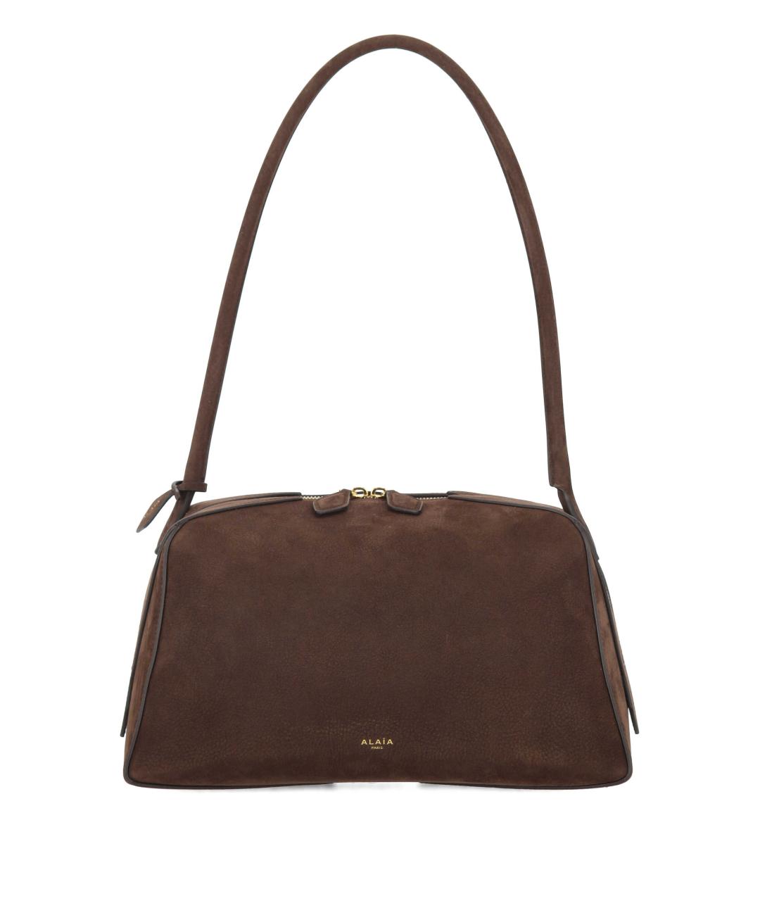 ALAIA Коричневая кожаная сумка через плечо, фото 1