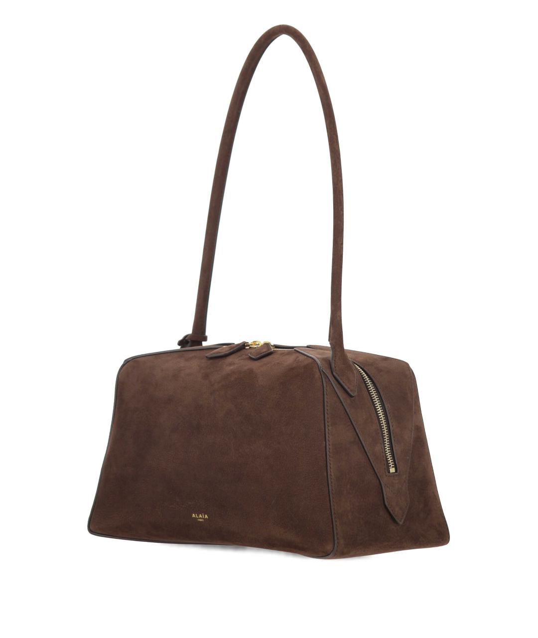 ALAIA Коричневая кожаная сумка через плечо, фото 2