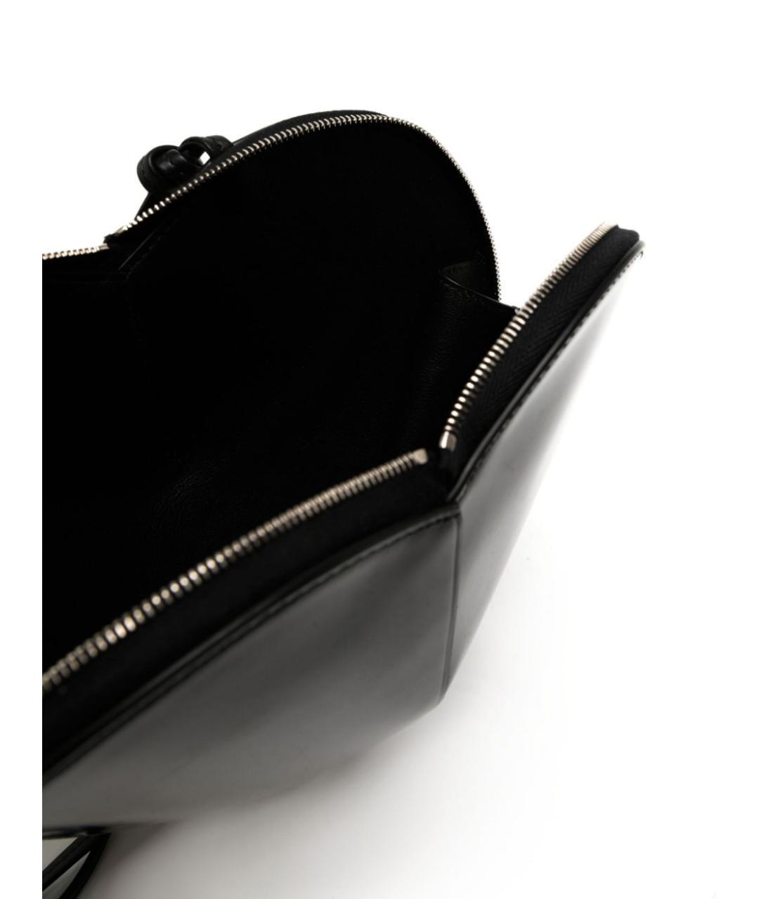ALAIA Черная сумка через плечо из лакированной кожи, фото 4