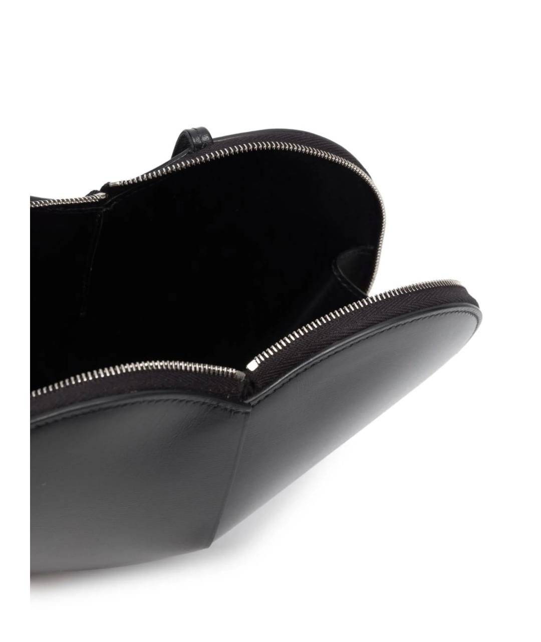 ALAIA Черная кожаная сумка через плечо, фото 4