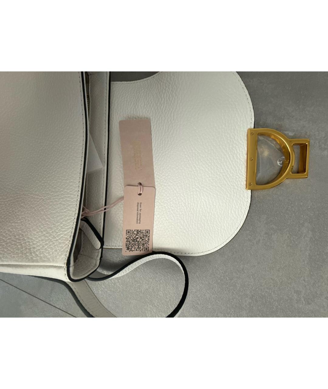 COCCINELLE Белая кожаная сумка через плечо, фото 7