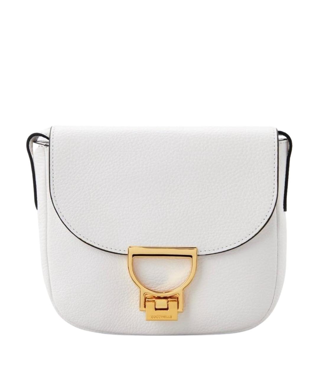 COCCINELLE Белая кожаная сумка через плечо, фото 1