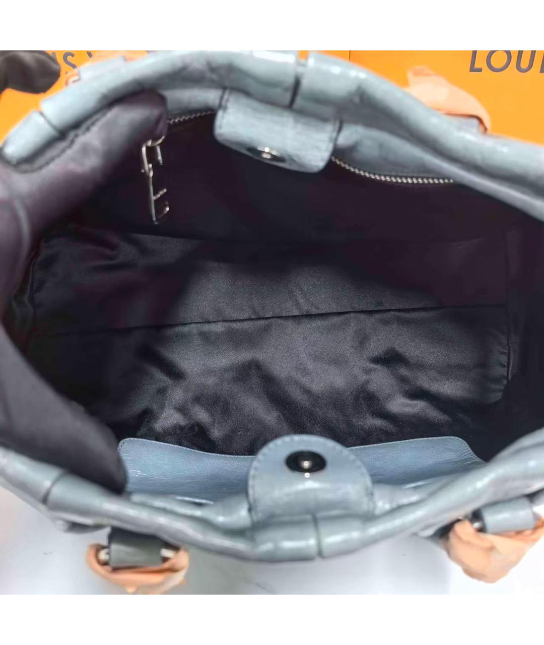 MIU MIU Голубая кожаная сумка через плечо, фото 7