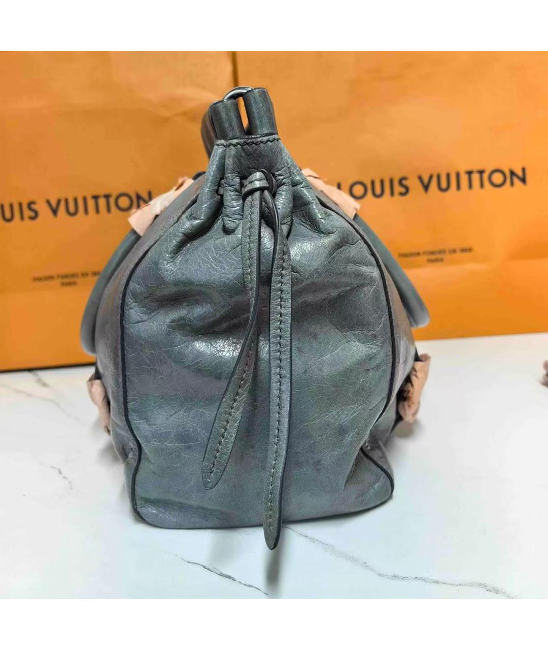 MIU MIU Голубая кожаная сумка через плечо, фото 3