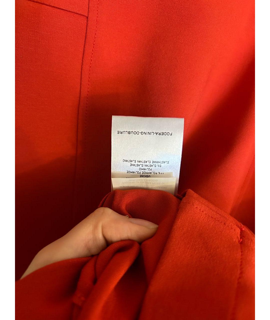 GUCCI Красное вискозное повседневное платье, фото 4