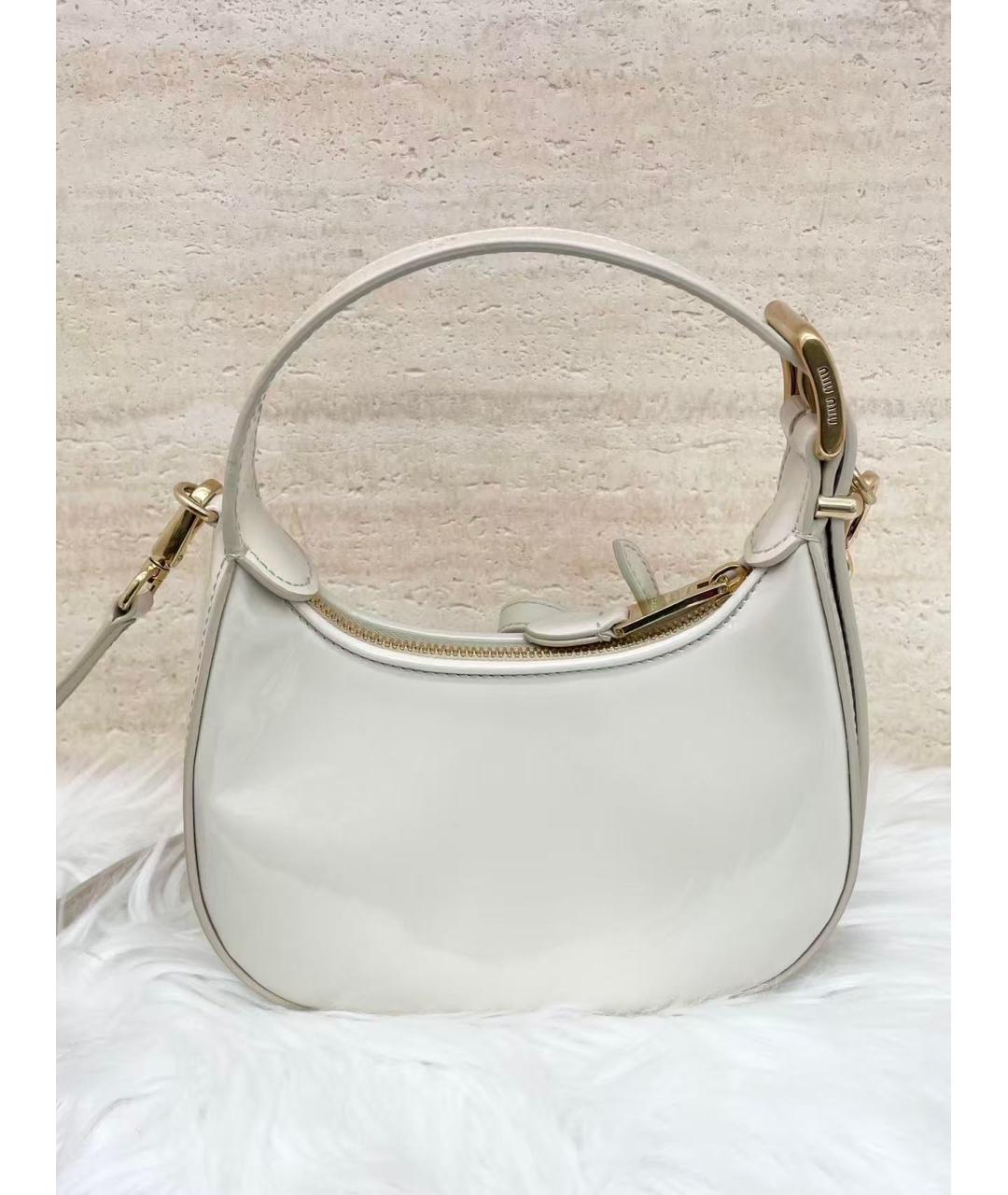 MIU MIU Белая сумка через плечо, фото 3