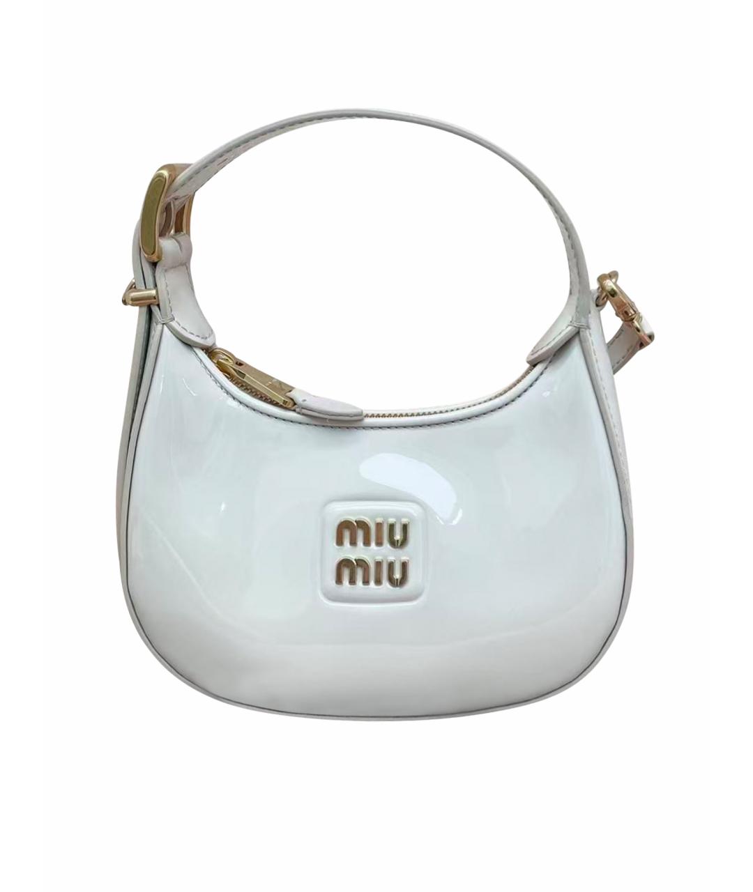 MIU MIU Белая сумка через плечо, фото 1