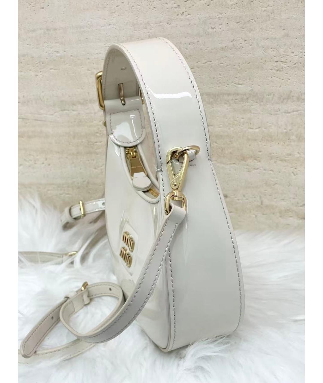 MIU MIU Белая сумка через плечо, фото 6