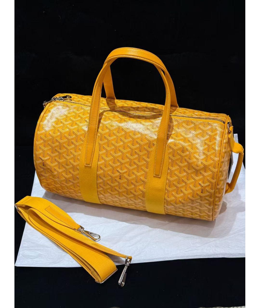 GOYARD Желтая сумка через плечо, фото 3