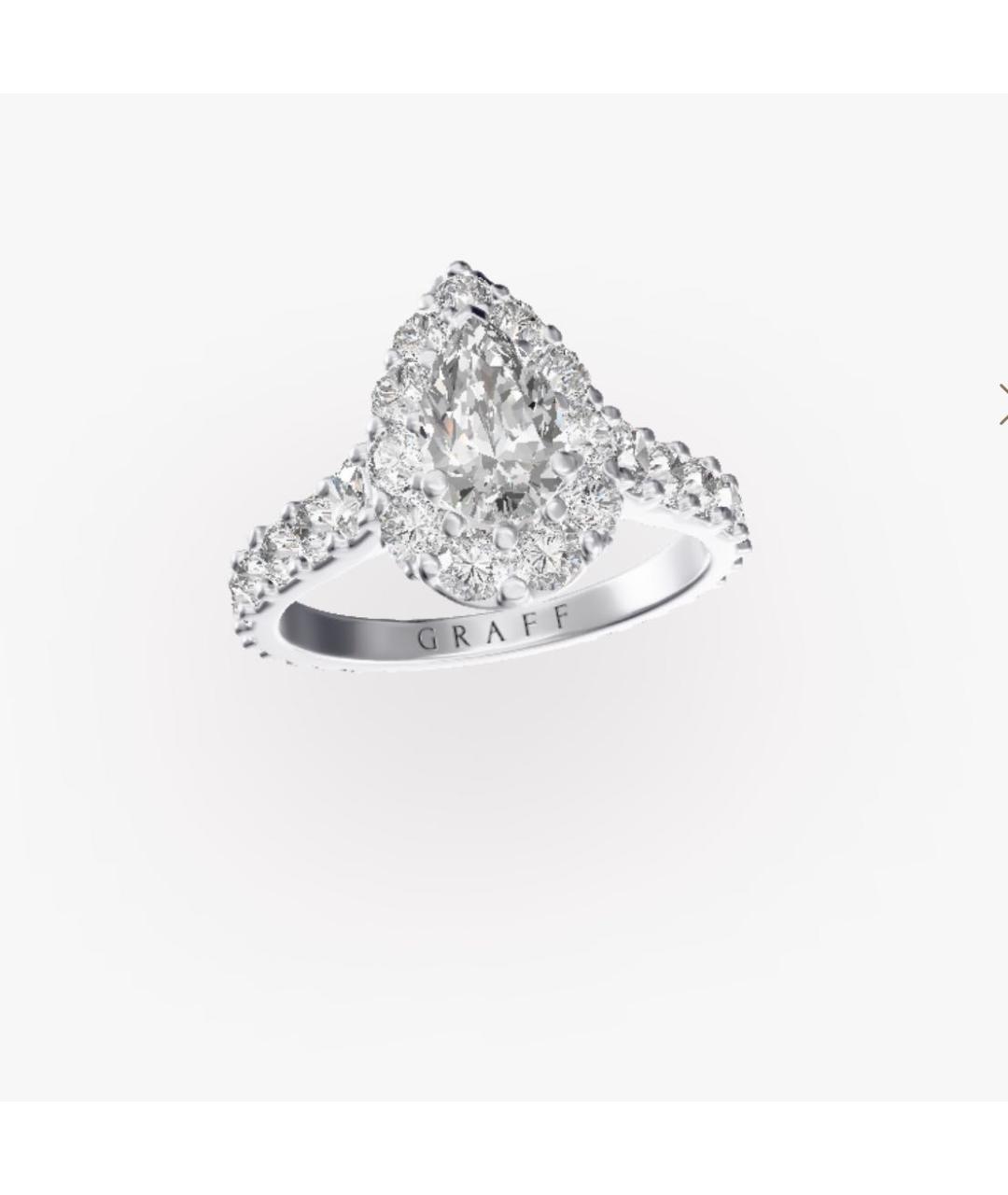 GRAFF Серебряное кольцо из белого золота, фото 5