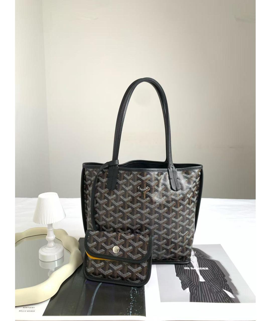 GOYARD Черная сумка тоут, фото 2