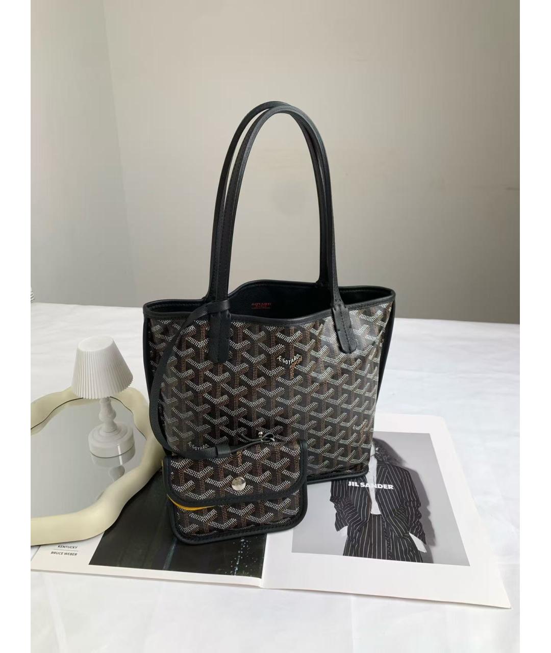 GOYARD Черная сумка тоут, фото 3