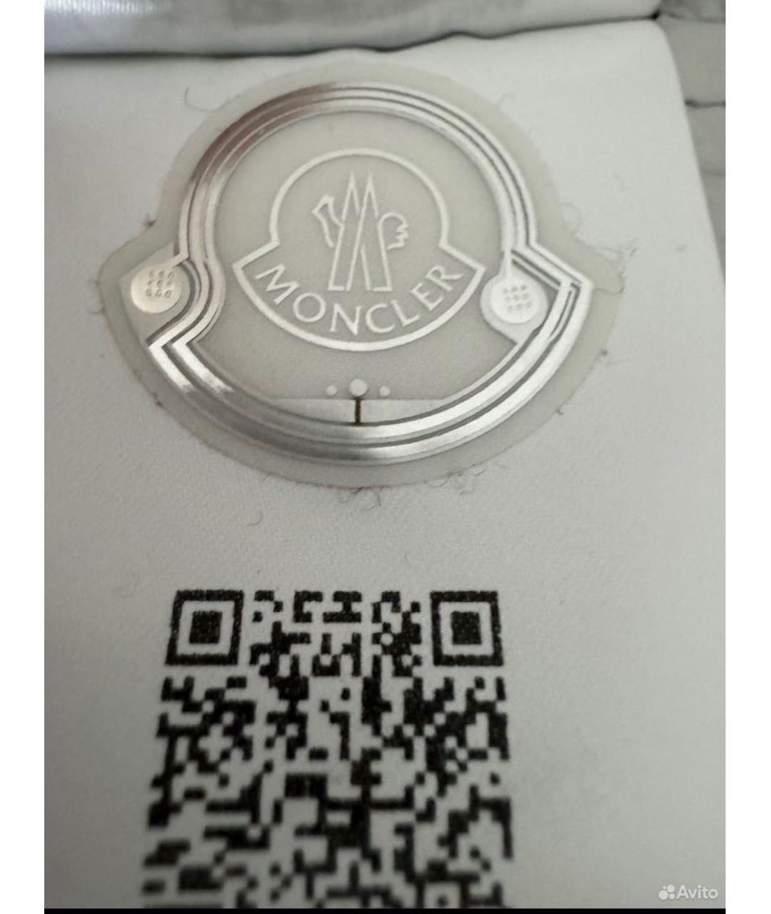 MONCLER Серебрянный синтетический тренч/плащ, фото 3