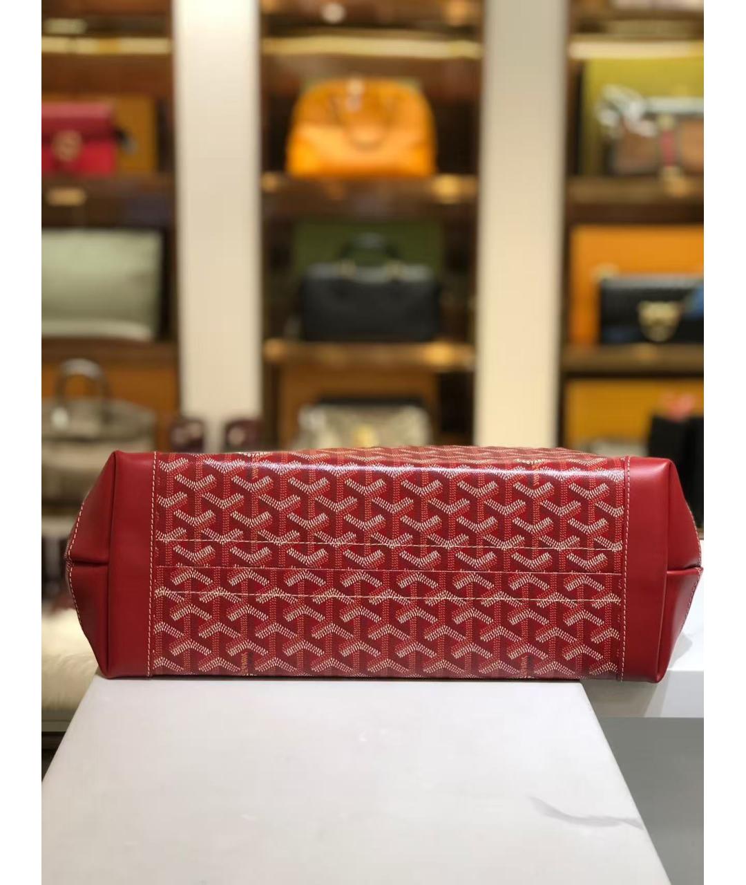 GOYARD Красная сумка с короткими ручками, фото 7