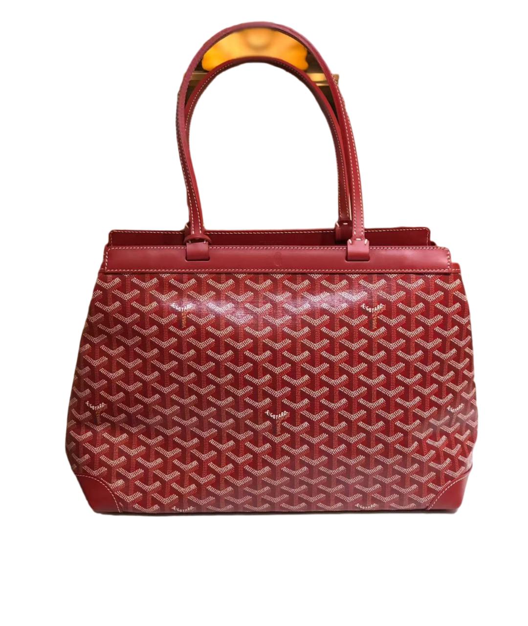 GOYARD Красная сумка с короткими ручками, фото 8